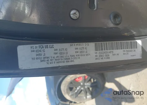 2016 Dodge Challenger Sxt z USA, uszkodzony, nr VIN 2C3CDZAG9GH148739